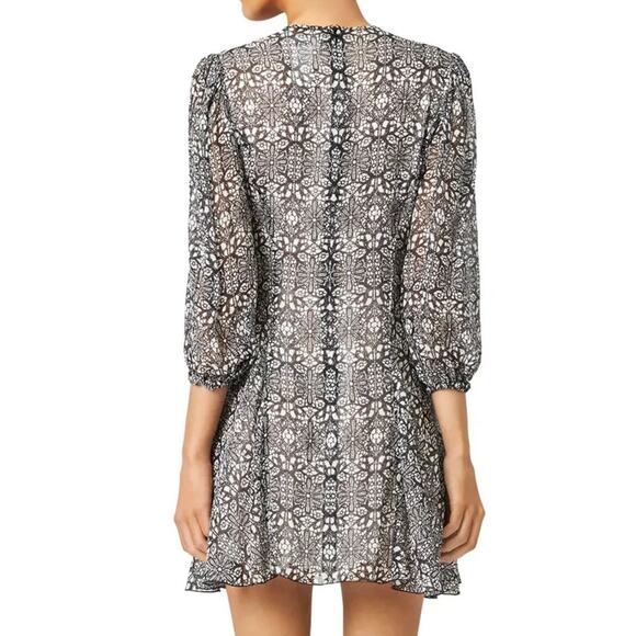 Derek Lam Black Kaleidoscope Dress in Black and Creme Size 2 (US) - Picture 2 of 3